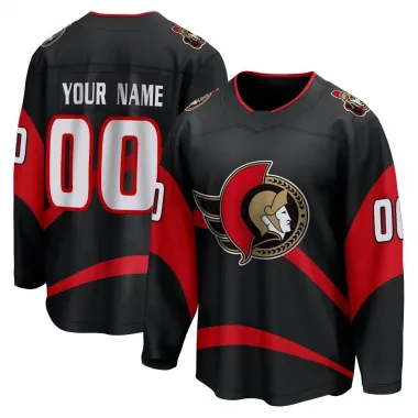 Black Men's Custom Breakaway Ottawa Senators Special Edition 2.0 Jersey
