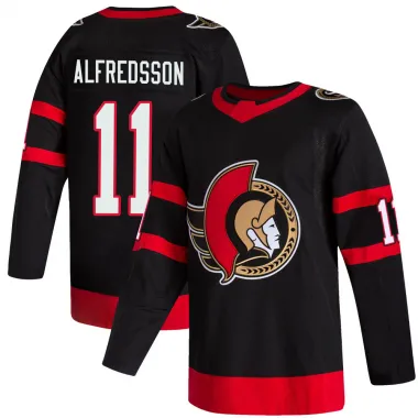 Black Men's Daniel Alfredsson Authentic Ottawa Senators 2020/21 Home Jersey