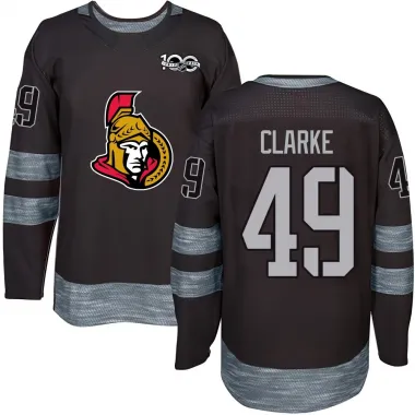 Black Men's Graeme Clarke Authentic Ottawa Senators 1917-2017 100th Anniversary Jersey