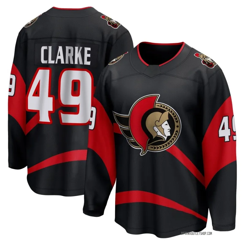 Black Men's Graeme Clarke Breakaway Ottawa Senators Special Edition 2.0 Jersey
