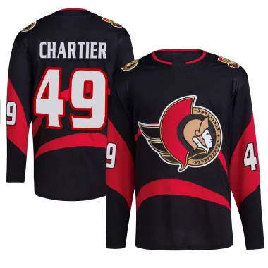 Black Men's Rourke Chartier Authentic Ottawa Senators Reverse Retro 2.0 Jersey
