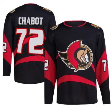Black Men's Thomas Chabot Authentic Ottawa Senators Reverse Retro 2.0 Jersey