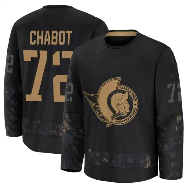 Black Men's Thomas Chabot Premium Ottawa Senators 2024 Military Appreciation Practice Jersey