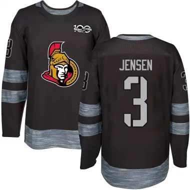 Black Youth Nick Jensen Authentic Ottawa Senators 1917-2017 100th Anniversary Jersey
