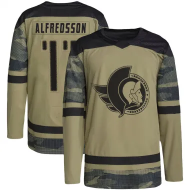 Camo Men's Daniel Alfredsson Authentic Ottawa Senators Military Appreciation Practice Jersey