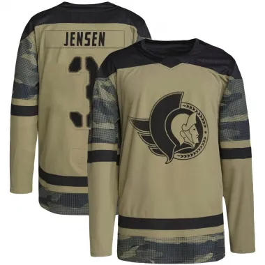 Camo Youth Nick Jensen Authentic Ottawa Senators Military Appreciation Practice Jersey