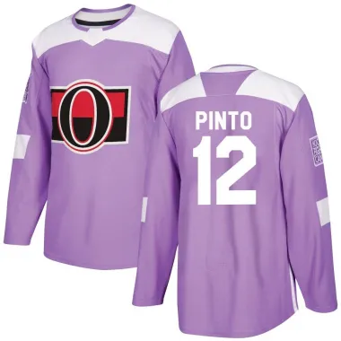 Purple Men's Shane Pinto Authentic Ottawa Senators Fights Cancer Practice Jersey
