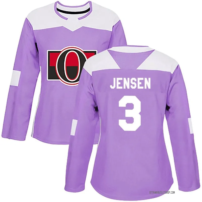 Purple Women's Nick Jensen Authentic Ottawa Senators Fights Cancer Practice Jersey