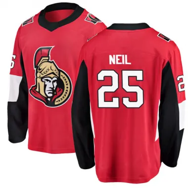 Red Men's Chris Neil Breakaway Ottawa Senators Home Jersey