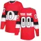 Red Men's Custom Authentic Ottawa Senators 2017 100 Classic Jersey