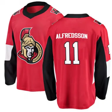 Red Men's Daniel Alfredsson Breakaway Ottawa Senators Home Jersey