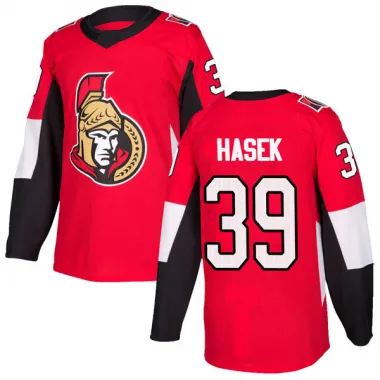 Red Men's Dominik Hasek Authentic Ottawa Senators Home Jersey