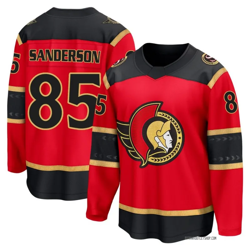 Red Men's Jake Sanderson Breakaway Ottawa Senators Alternate Jersey