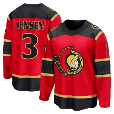 Red Men's Nick Jensen Breakaway Ottawa Senators Alternate Jersey