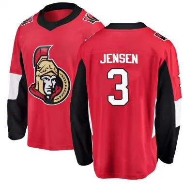 Red Men's Nick Jensen Breakaway Ottawa Senators Home Jersey