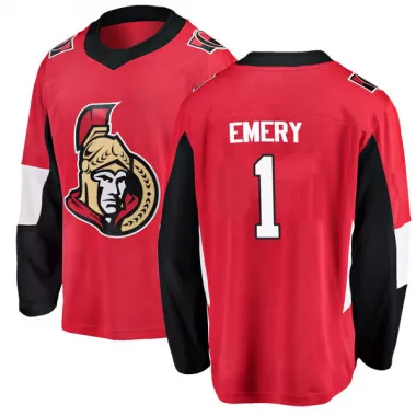 Red Men's Ray Emery Breakaway Ottawa Senators Home Jersey