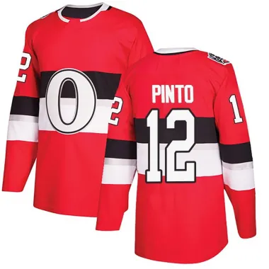Red Men's Shane Pinto Authentic Ottawa Senators 2017 100 Classic Jersey