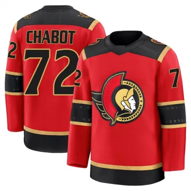 Red Men's Thomas Chabot Premium Ottawa Senators Alternate Jersey