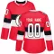 Red Women's Custom Authentic Ottawa Senators 2017 100 Classic Jersey