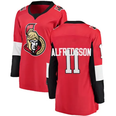 Red Women's Daniel Alfredsson Breakaway Ottawa Senators Home Jersey