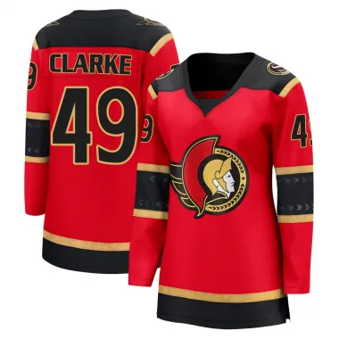 Red Women's Graeme Clarke Breakaway Ottawa Senators Alternate Jersey