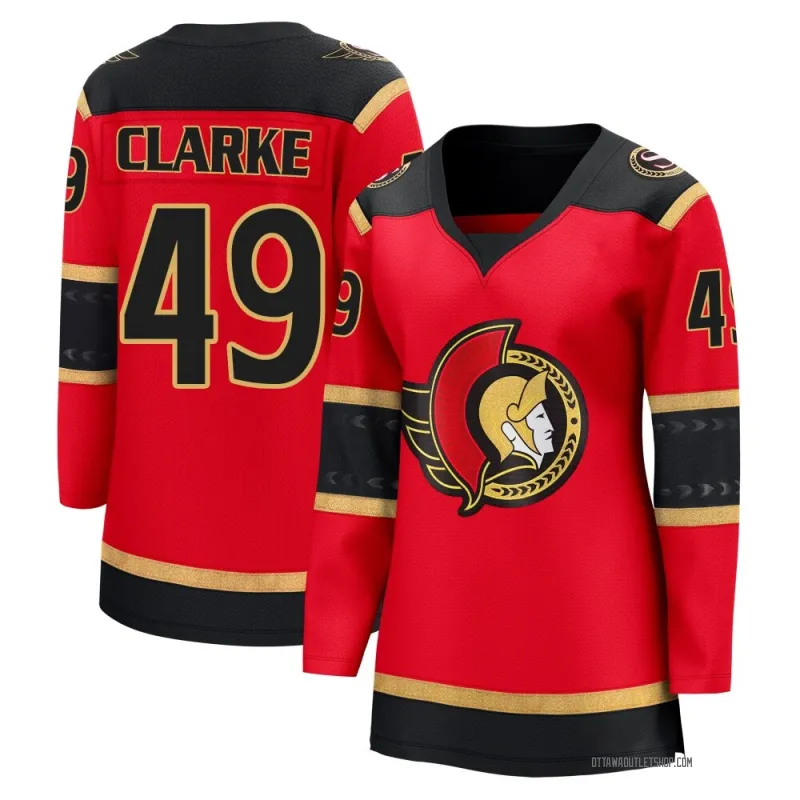 Red Women's Graeme Clarke Breakaway Ottawa Senators Alternate Jersey