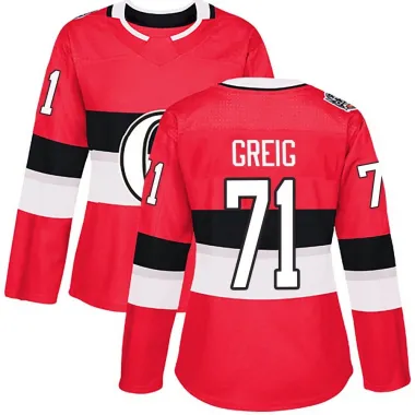 Red Women's Ridly Greig Authentic Ottawa Senators 2017 100 Classic Jersey
