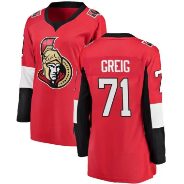 Red Women's Ridly Greig Breakaway Ottawa Senators Home Jersey