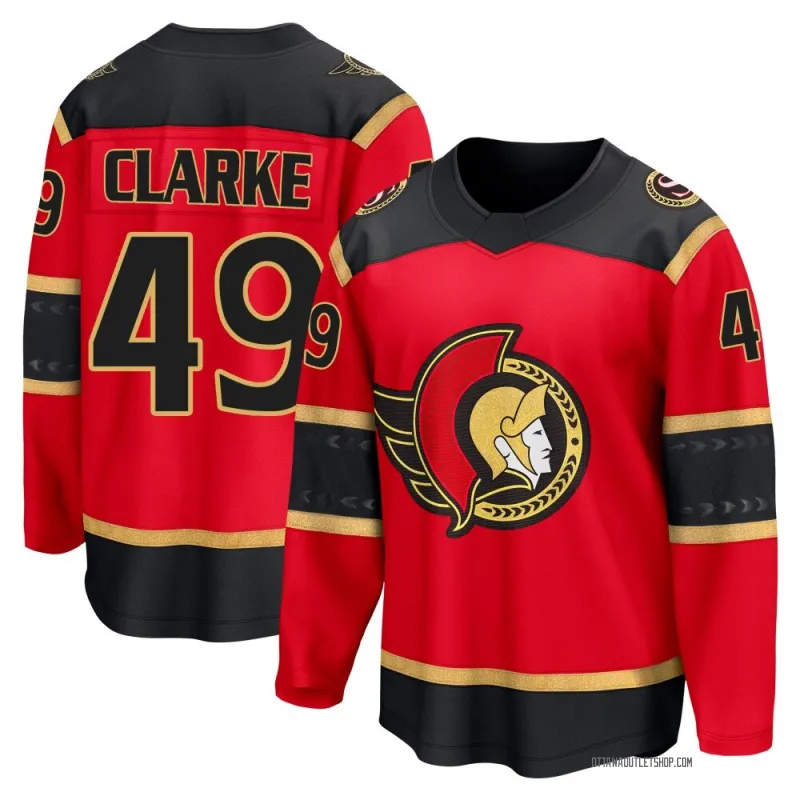 Red Youth Graeme Clarke Breakaway Ottawa Senators Alternate Jersey