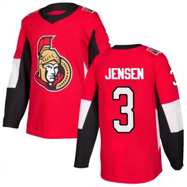 Red Youth Nick Jensen Authentic Ottawa Senators Home Jersey