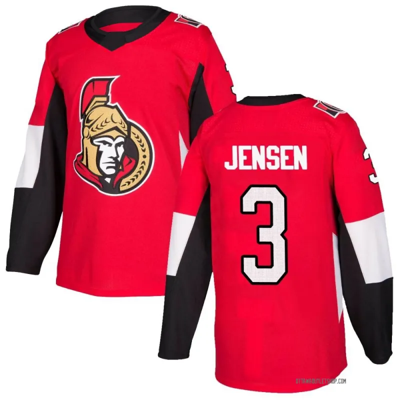 Red Youth Nick Jensen Authentic Ottawa Senators Home Jersey