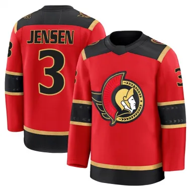 Red Youth Nick Jensen Premium Ottawa Senators Alternate Jersey