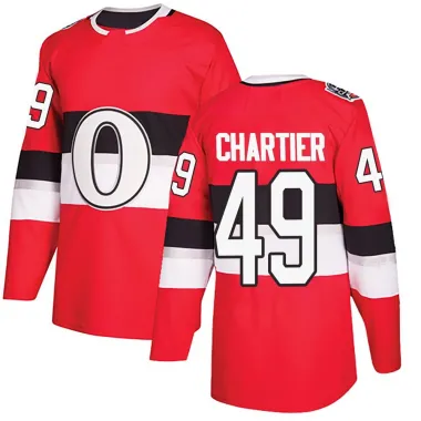 Red Youth Rourke Chartier Authentic Ottawa Senators 2017 100 Classic Jersey
