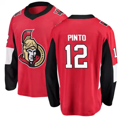 Red Youth Shane Pinto Breakaway Ottawa Senators Home Jersey