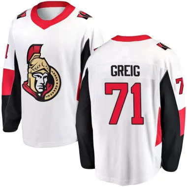 White Men's Ridly Greig Breakaway Ottawa Senators Away Jersey