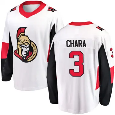 White Men's Zdeno Chara Breakaway Ottawa Senators Away Jersey