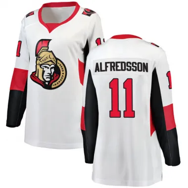 White Women's Daniel Alfredsson Breakaway Ottawa Senators Away Jersey