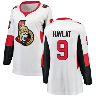 White Women's Martin Havlat Breakaway Ottawa Senators Away Jersey