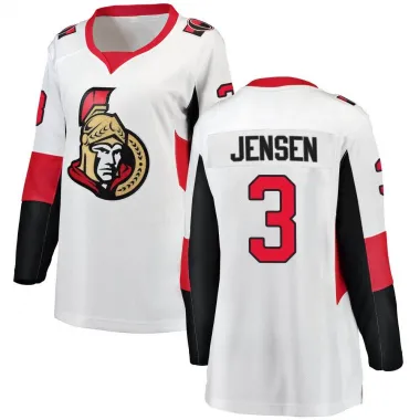White Women's Nick Jensen Breakaway Ottawa Senators Away Jersey