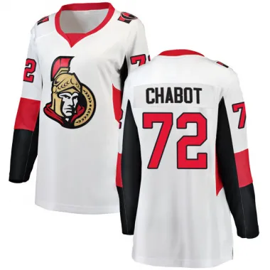 White Women's Thomas Chabot Breakaway Ottawa Senators Away Jersey