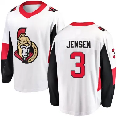 White Youth Nick Jensen Breakaway Ottawa Senators Away Jersey