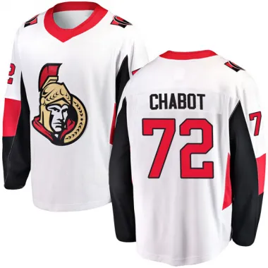 White Youth Thomas Chabot Breakaway Ottawa Senators Away Jersey